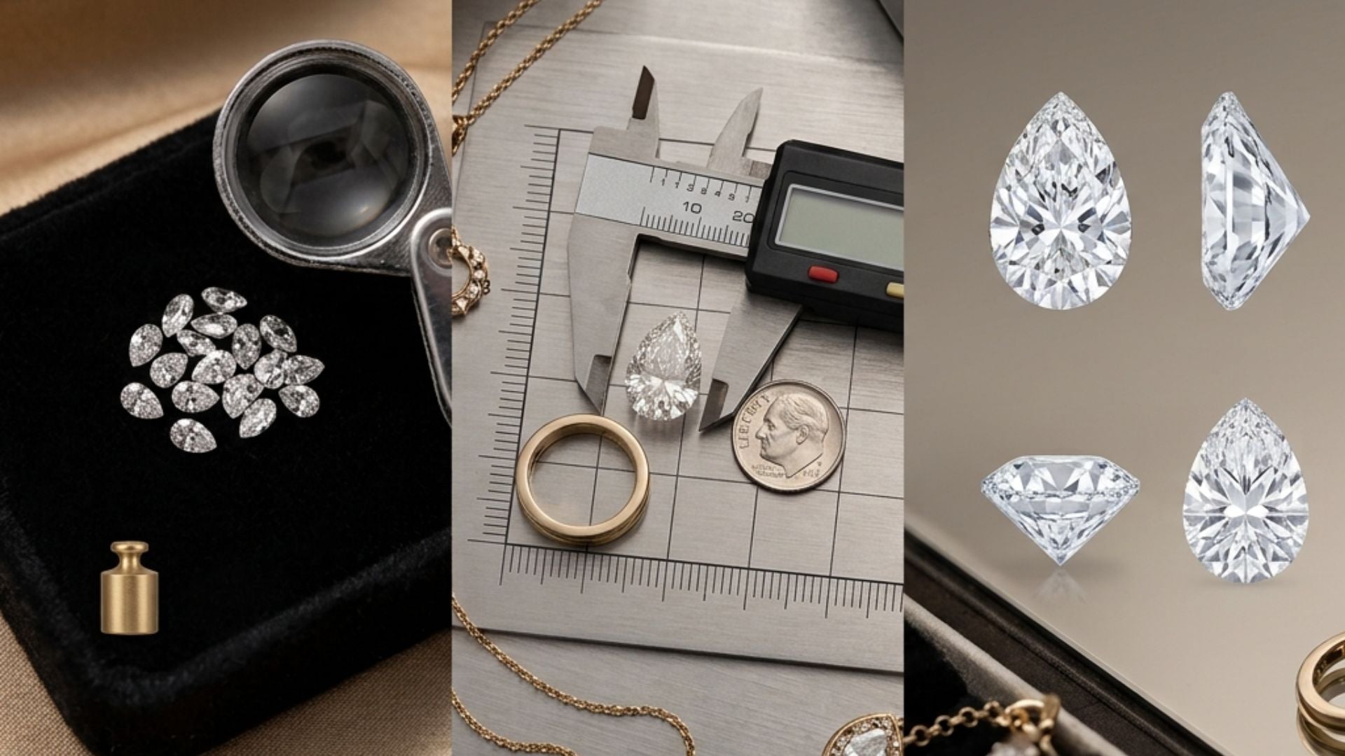 What Is 1/10 Diamond How Big Pear Cut? Size, Dimensions & Buying Guide