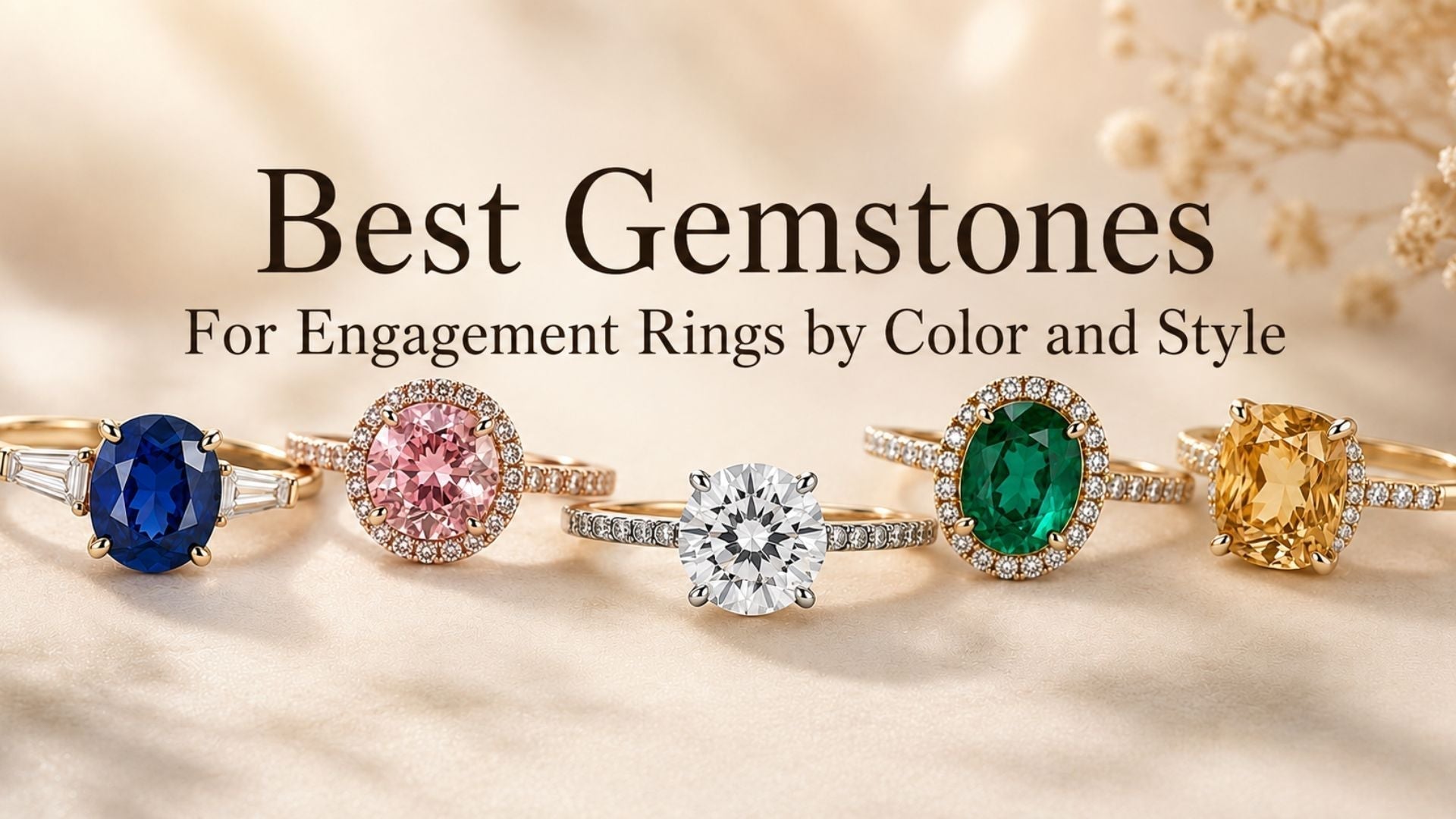 Best Gemstones For Engagement Rings by Color and Style