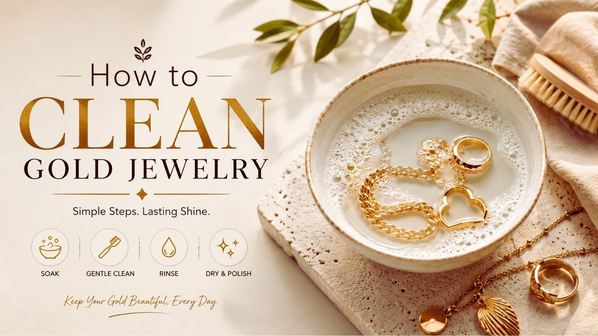 How to Clean Gold Jewelry Without Losing Its Natural Shine