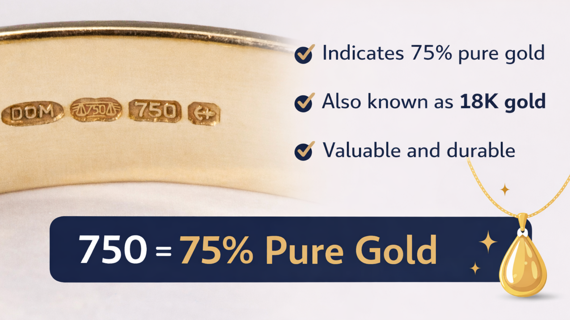 What Does 750 Mean on Jewelry