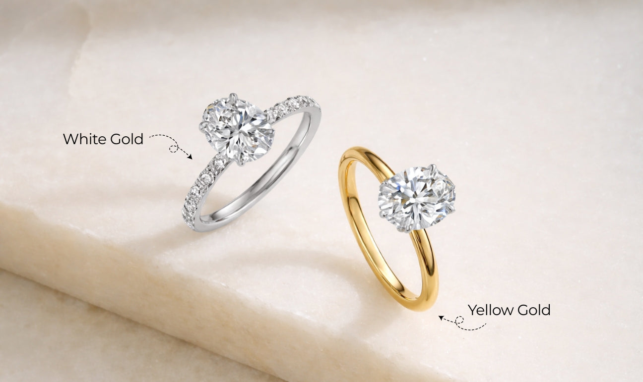 What is the Difference Between White Gold and Yellow Gold?