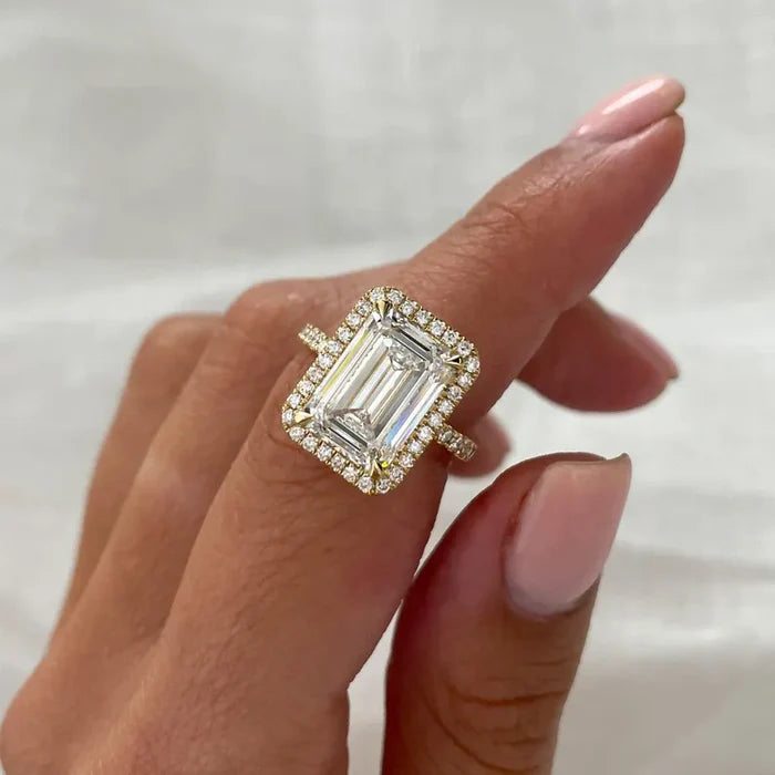 Halo Lab-Grown Diamond Ring