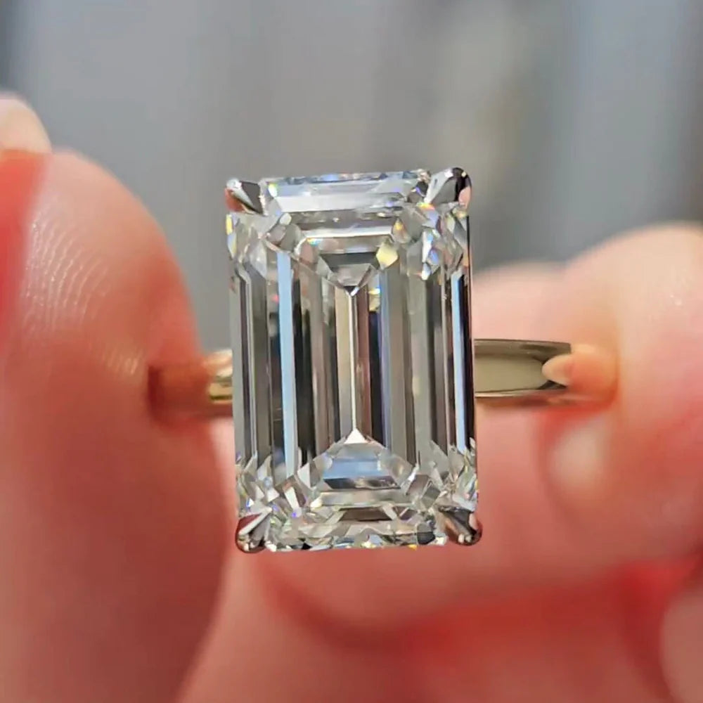 Emerald Lab-Grown Diamond Rings