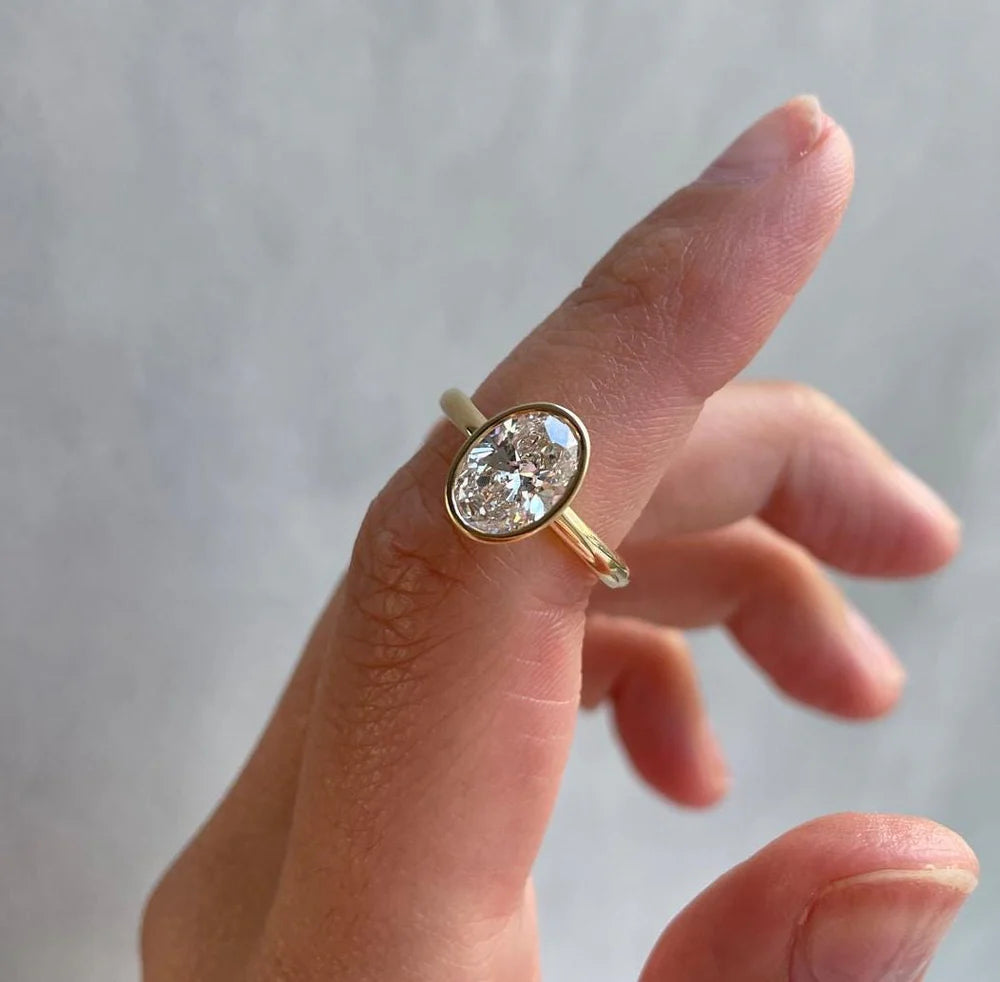 Bezel Lab-Grown Diamond Rings