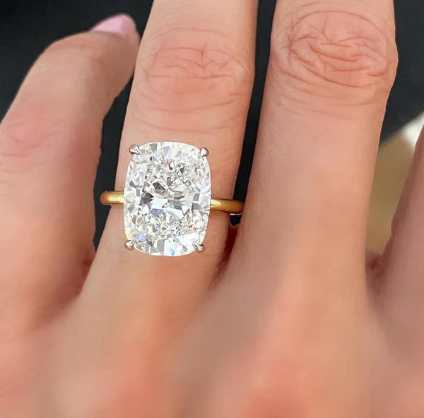 Cushion Lab-Grown Diamond Rings