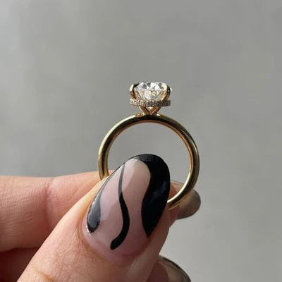 Hidden Halo Lab-Grown Diamond Ring