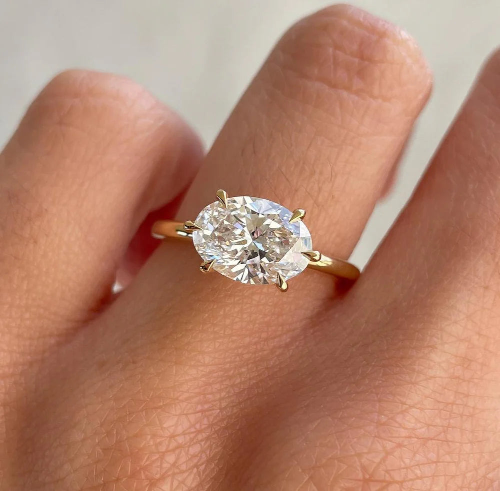 East-West Lab-Grown Diamond Rings