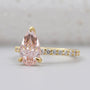 IGI certified pear pink diamond engagement ring design