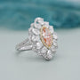 IGI certified fancy pink diamond ring white gold