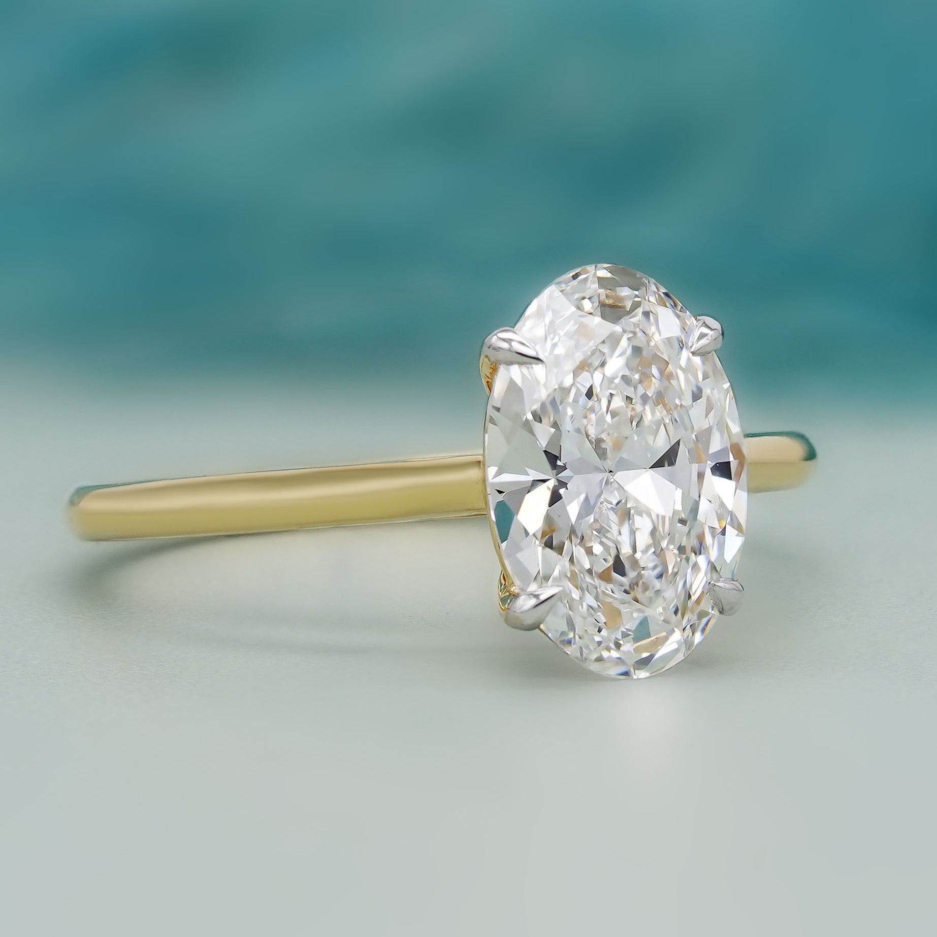 IGI certified lab grown diamond ring