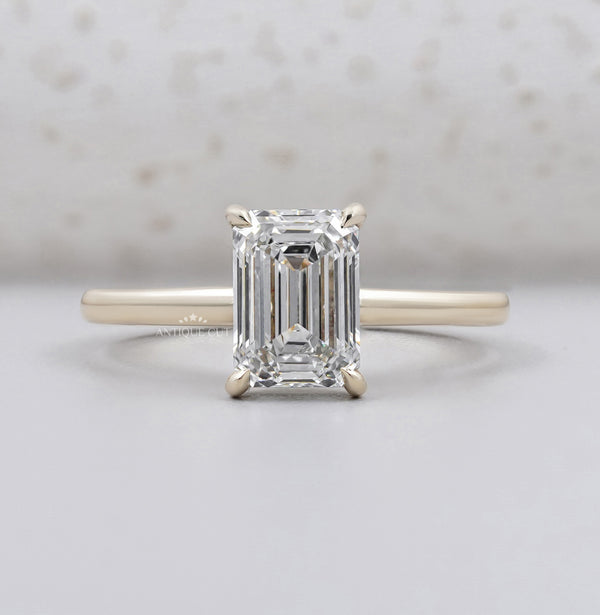 Antiquecut diamond engagement ring