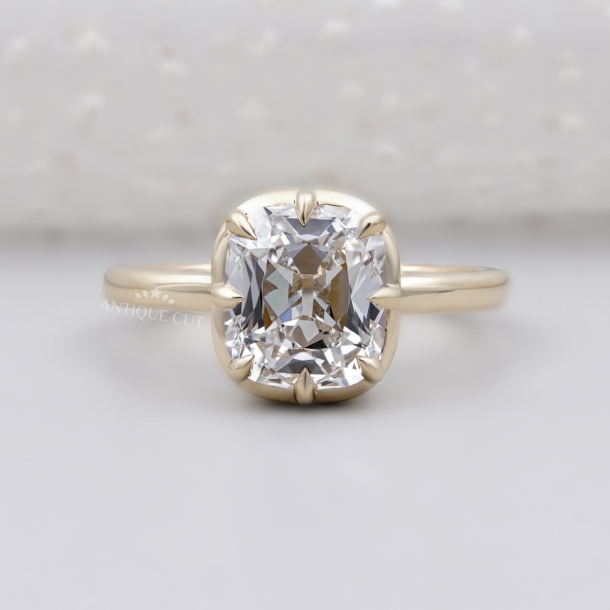 Old Mine Cushion Cut 5.30TCW 