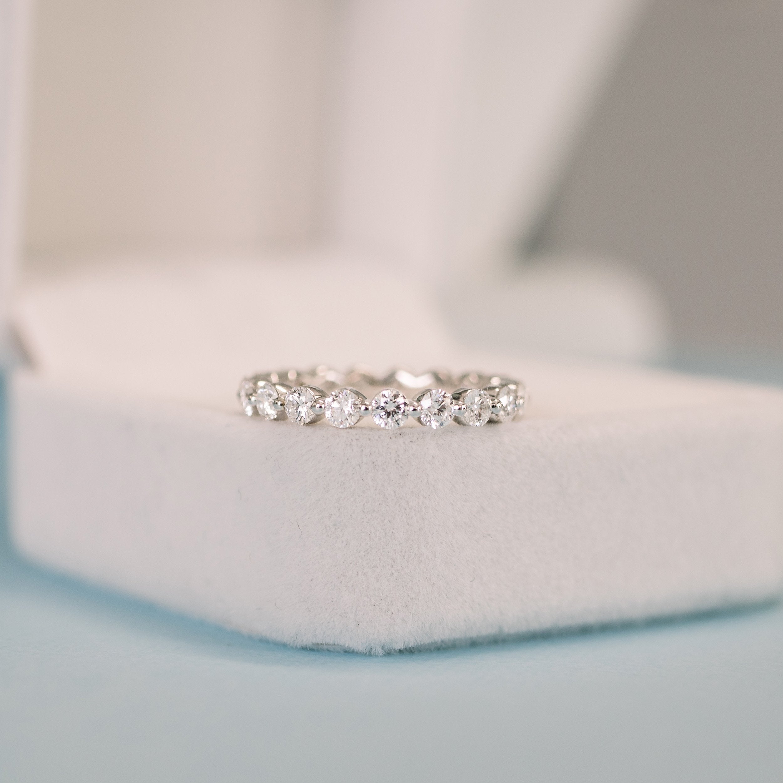 Timeless Shared Prong Lab Grown Diamond Band – EF Color, IGI Certified, VS Clarity