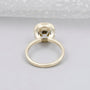 minimalist oval diamond ring bezel setting