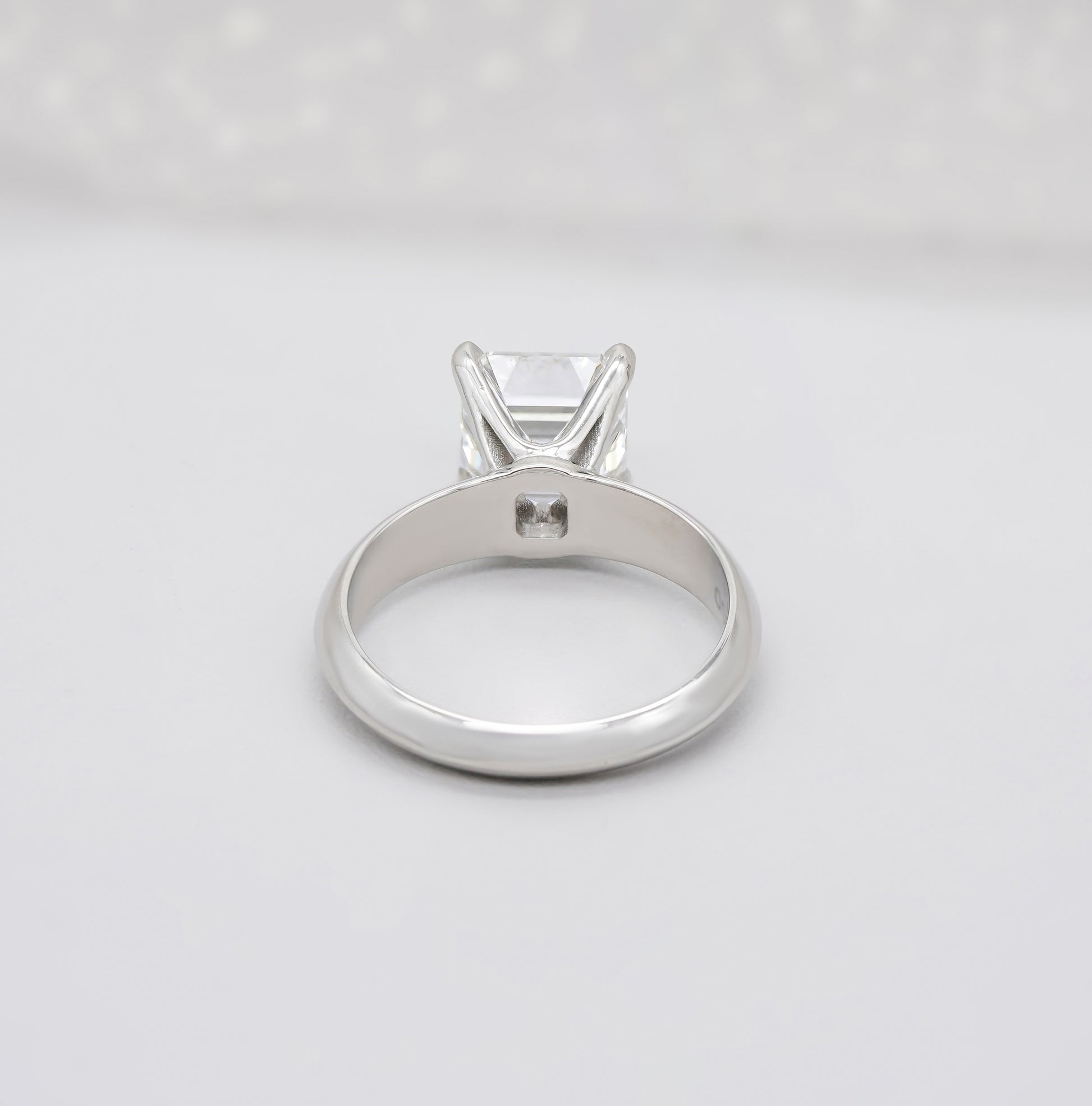 Asscher 2.00ct Lab Grown Diamond Engagement Ring | Halo Pave Setting | IGI Certified | White Gold | D-E-F Color | VVS-VS Clarity