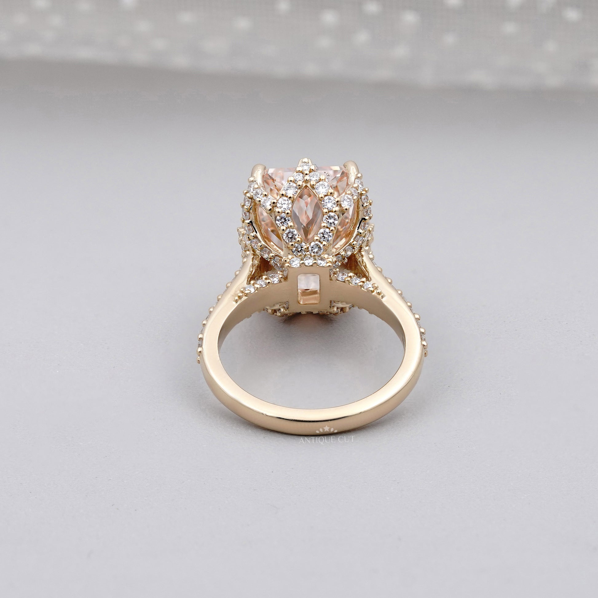 Radiant 3.50tcw Fancy Pink Diamond Ring | Pave Side Stones | Luxury Engagement Ring