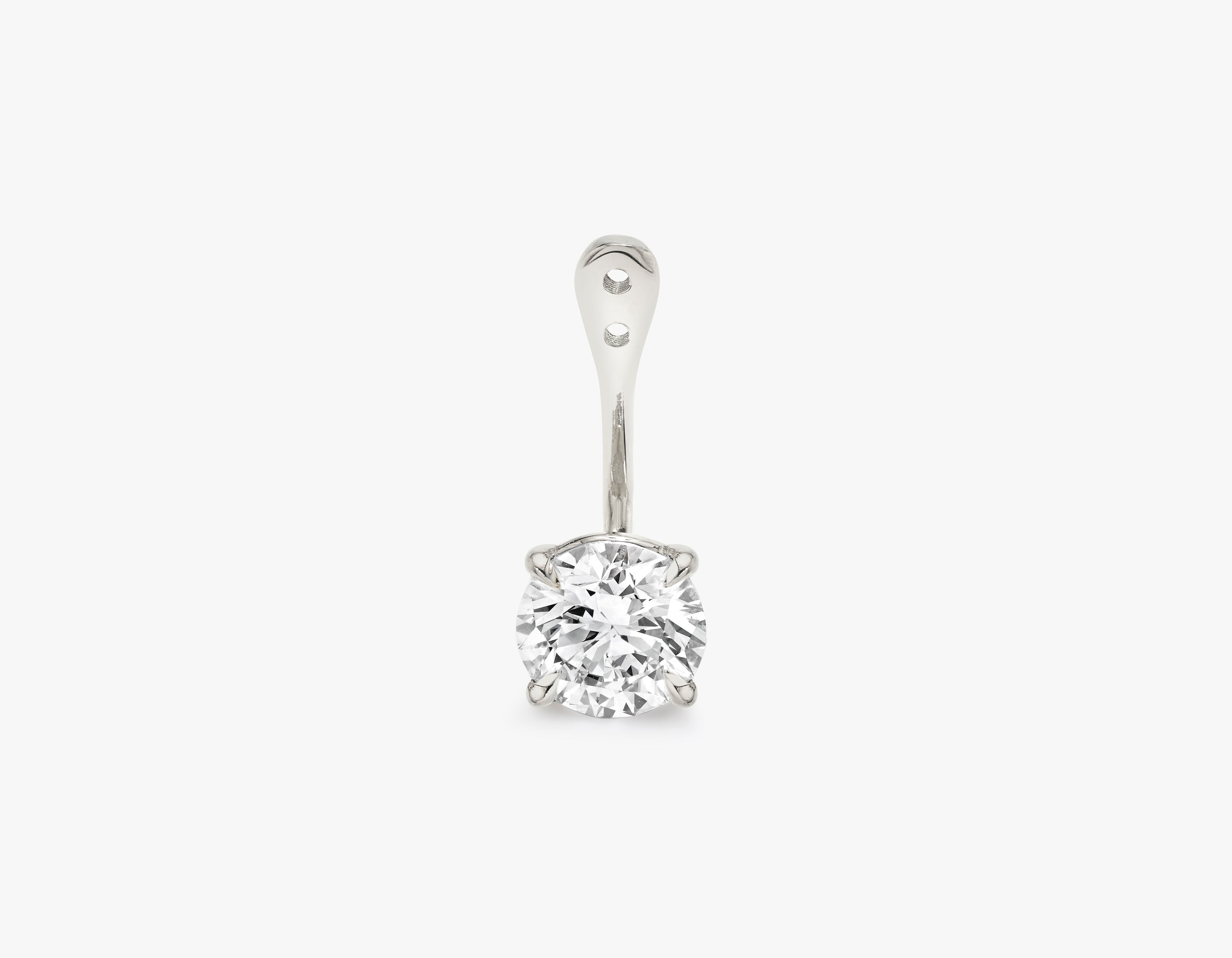 Antique Cut Solitaire Drop Ear Jacket