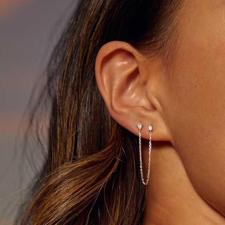 Shooting Star Draped Earring