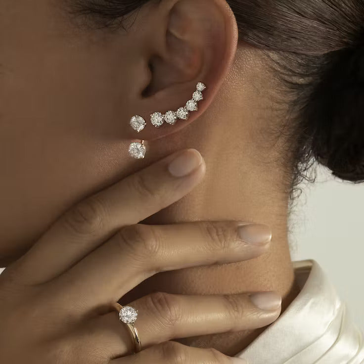 Solitaire Stud & Ear Jacket