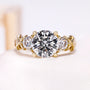2.00 Carat Three Stone Round Diamond Engagement Ring In Yellow Gold | IGI  Certified