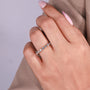 Full circle lab grown diamond eternity band with round diamonds