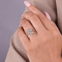 IGI certified lab grown radiant diamond ring