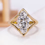 3.00 Carat Marquise Diamond Split Shank Engagement Ring | Lab Grown Diamond