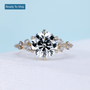 Round cut lab grown diamond engagement ring yellow gold