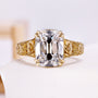 4.0 Carat Vintage Milgrain Old Mine Cushion Cut Engagement Ring