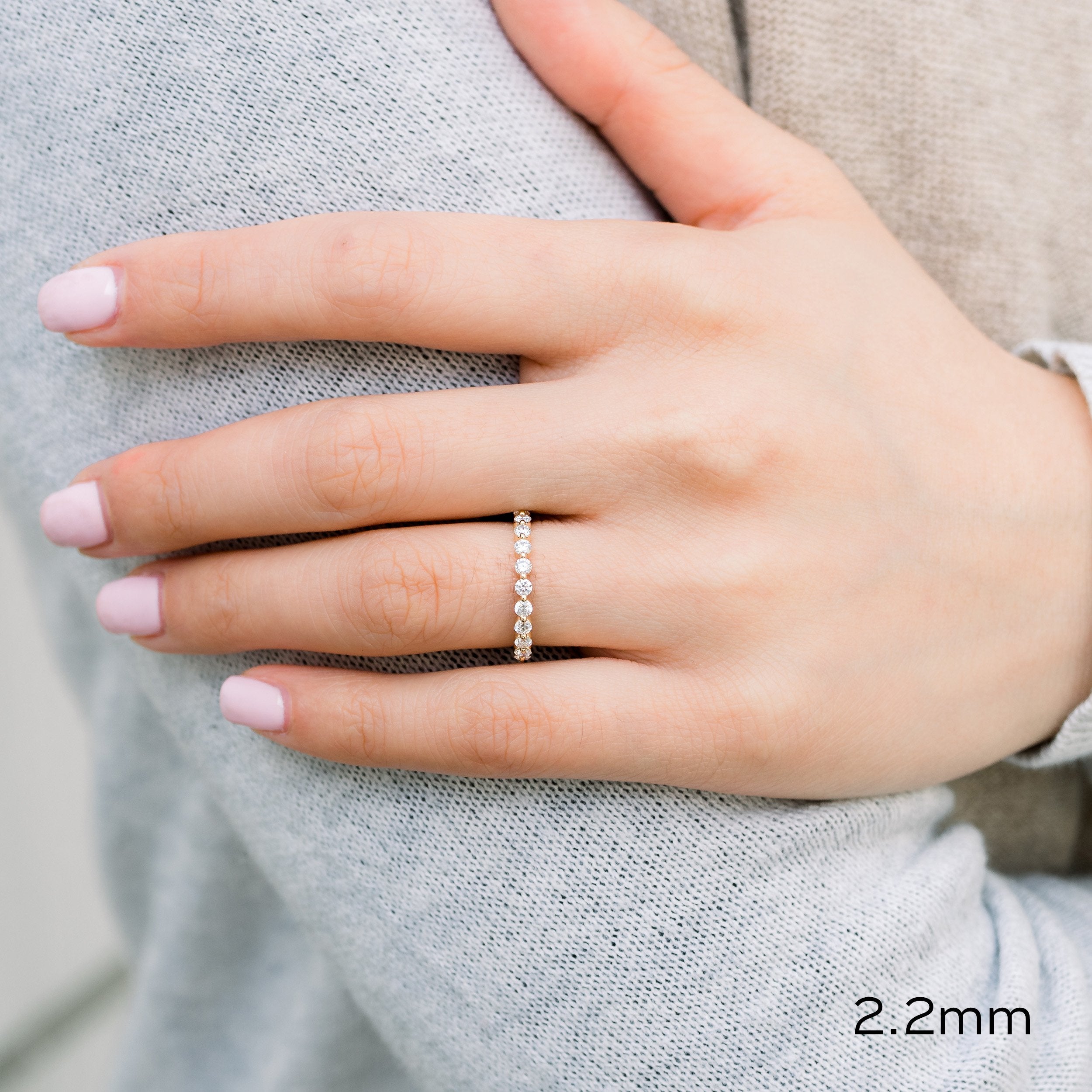 Shared Prong Lab Grown Diamond Band – EF Color, VS Clarity, IGI Certified
