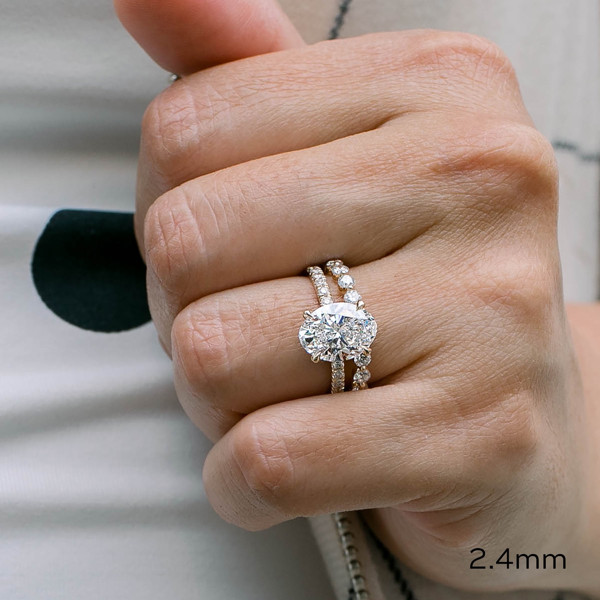 Shared Prong Lab Grown Diamond Band – EF Color, VS Clarity, IGI Certified