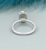 Antiquecut oval-cut yellow diamond ring