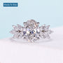 Antiquecut lab grown diamond ring with oval center stone design
