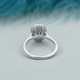 Lab Grown Fancy Blue Diamond Ring White Gold