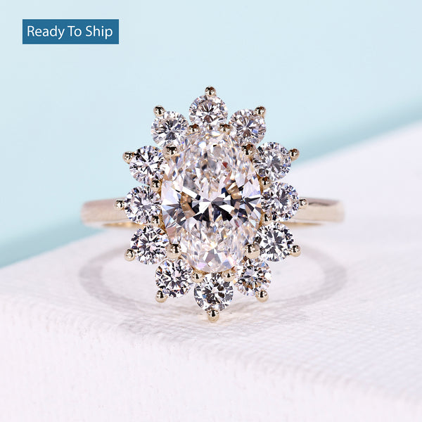 Antiquecut lab grown diamond jewelry