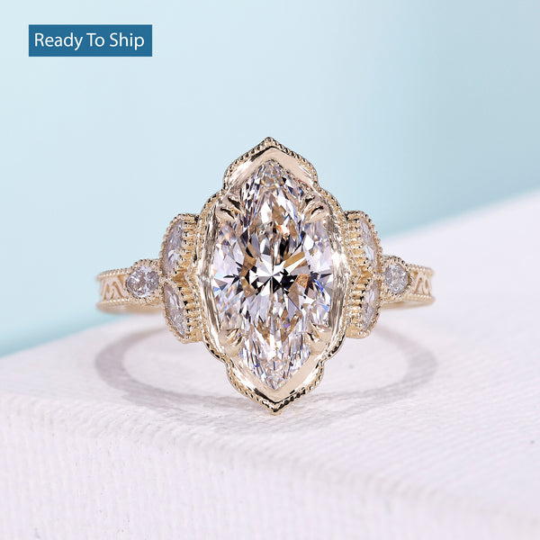 Antiquecut ready-to-ship engagement ring 3