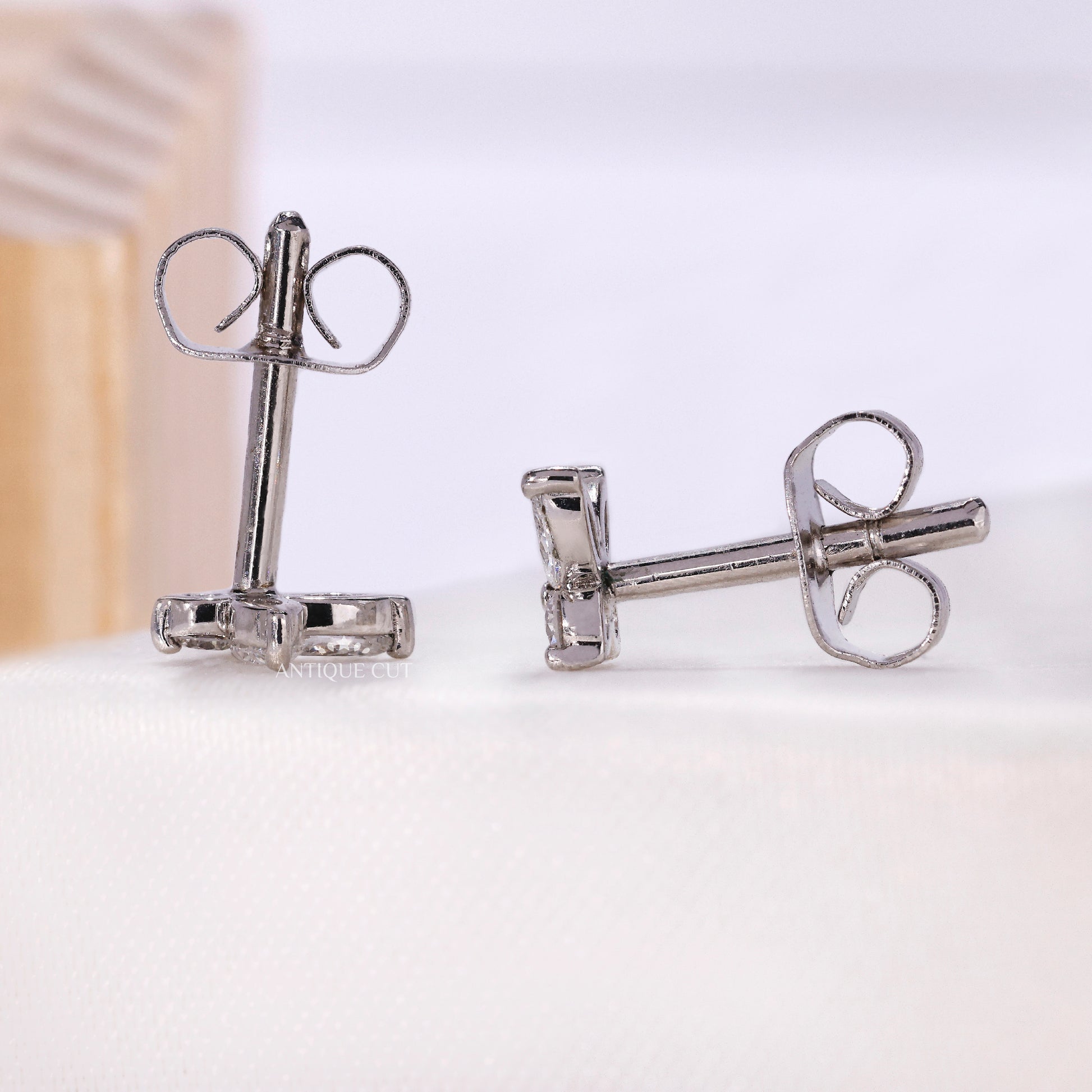 Butterfly stud earrings featuring lab grown diamonds