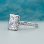 IGI certified radiant cut diamond ring