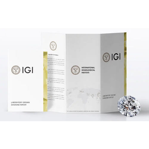 Elongated Cushion 3.00ct Lab Grown Diamond East West Engagement Ring, D-E-F Color, VVS-VS Clarity - IGI Certificate