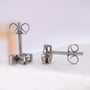 Lab grown diamond marquise cut stud earrings in white gold