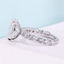 IGI-certified oval lab grown diamond engagement ring
