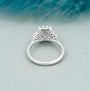 Antiquecut radiant cut engagement ring style