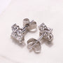 Antique Cut diamond earrings detailed view