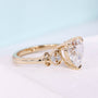 Women’s engagement ring with a heart cut diamond
