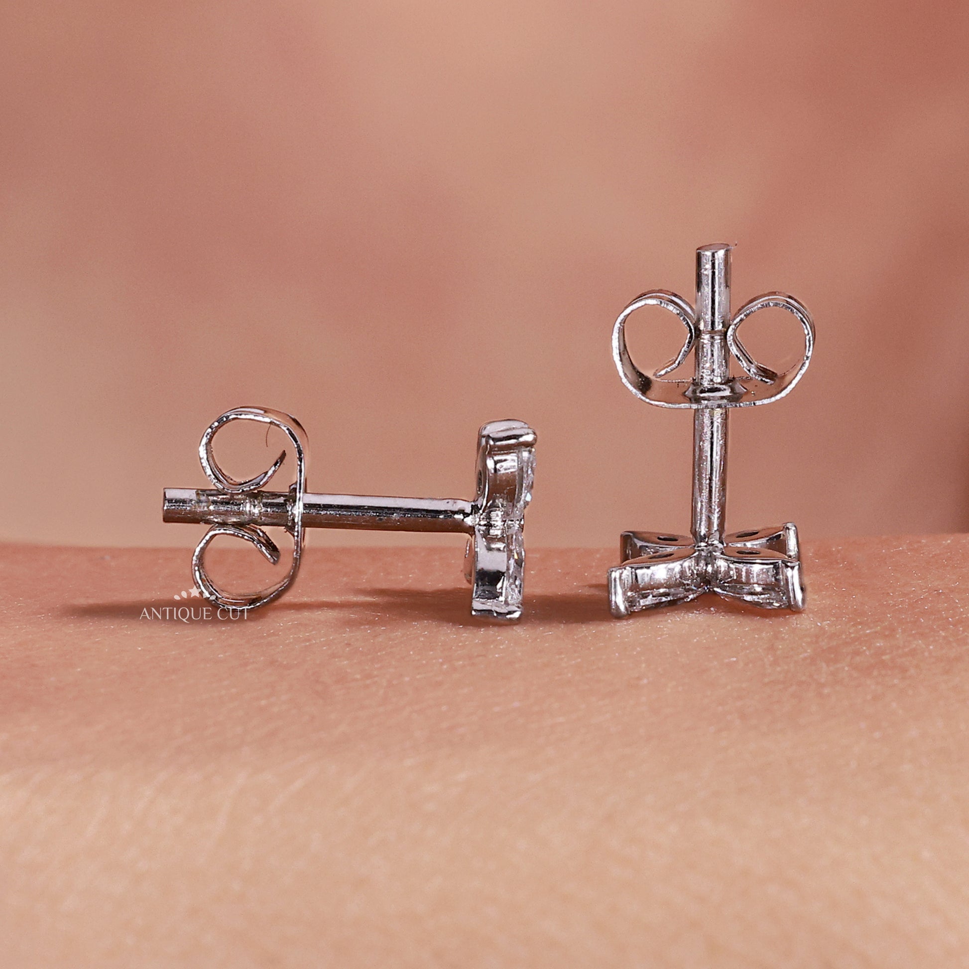 Marquise flower stud earrings for women