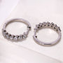Lab grown diamond heart earrings with hoop setting