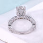 Antiquecut oval shaped engagement ring
