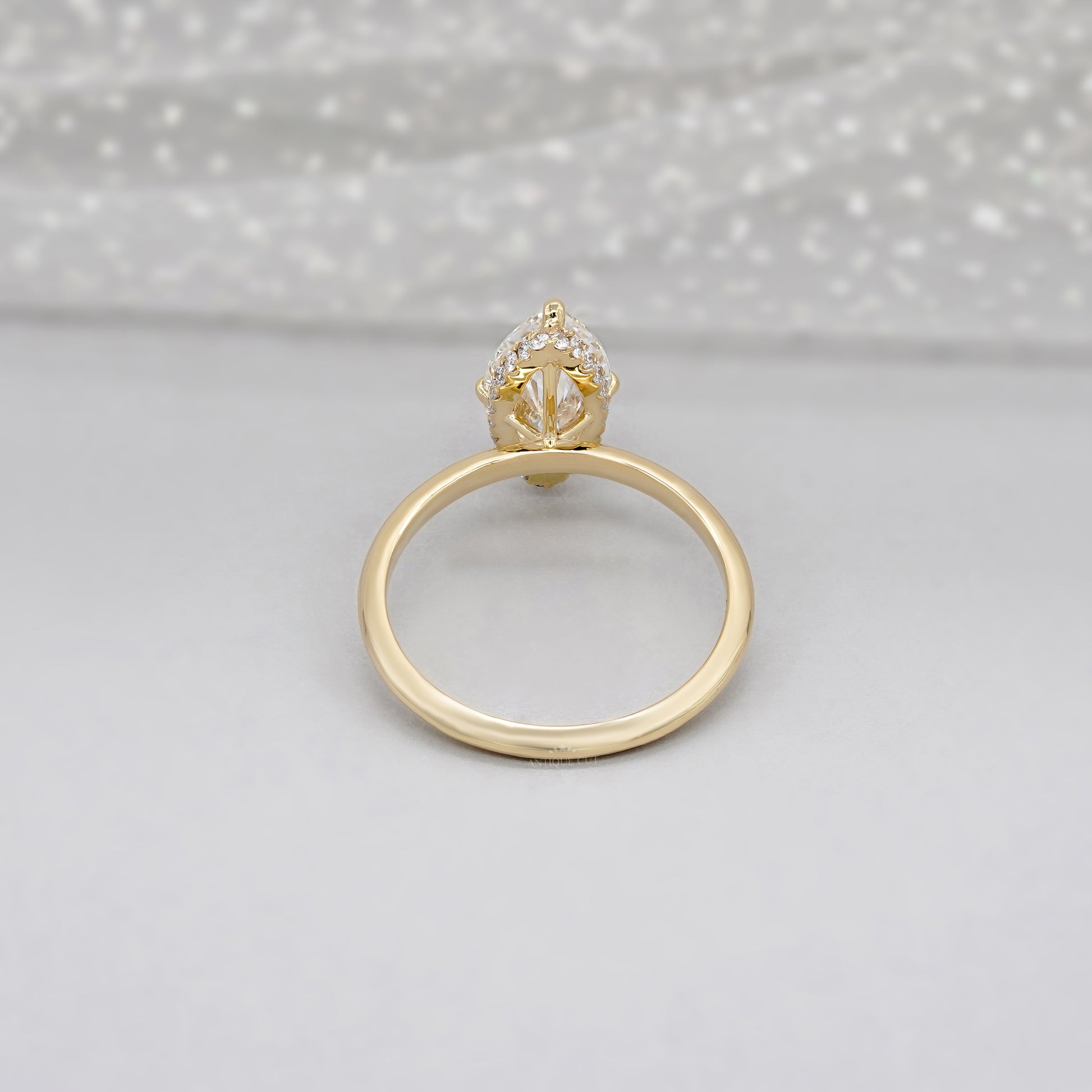 Marquise 3.20ct Lab Grown Diamond Hidden Halo Engagement Ring | IGI Certified