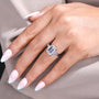 Emerald cut center diamond with tapered baguette accents