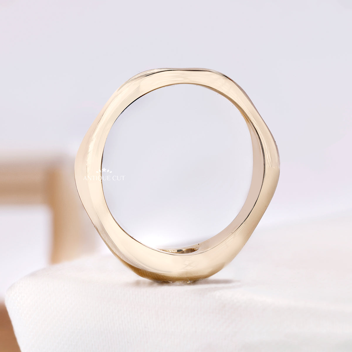 0.50 Carat East West Oval Lab Grown Diamond Bezel Set Engagement Ring
